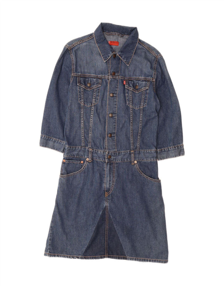 Vestido jeans pulôver manga 3/4 para meninas LEVI'S 11-12 anos azul médio