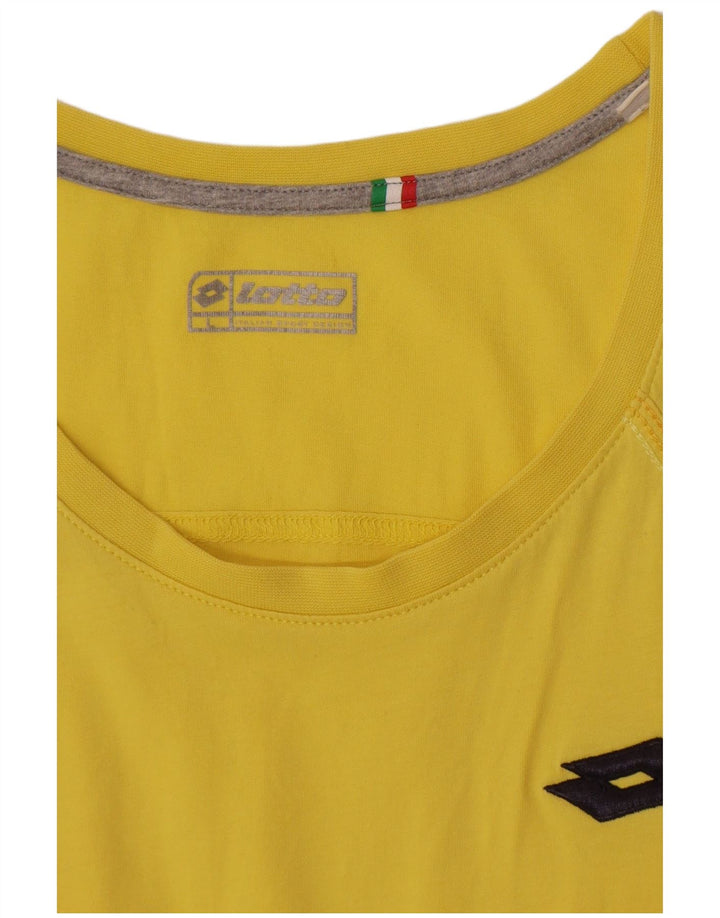 Lotto Womens Vest Top UK 16 Grande Amarelo