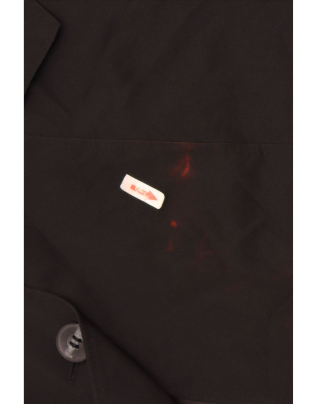Casaco impermeável feminino Marks & Spencer Reino Unido 16 grande poliéster preto