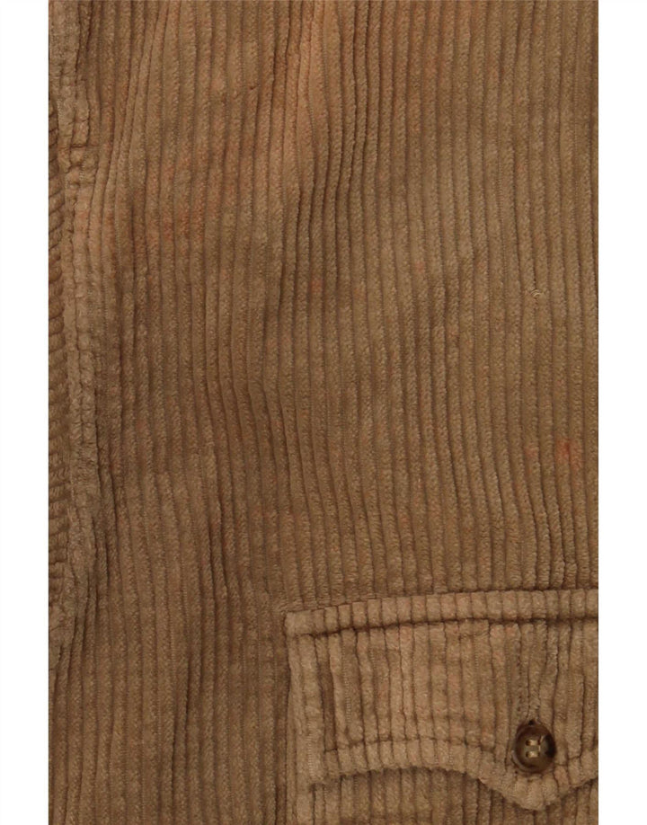 Camisa masculina de veludo cotelê Levi's médio bege algodão