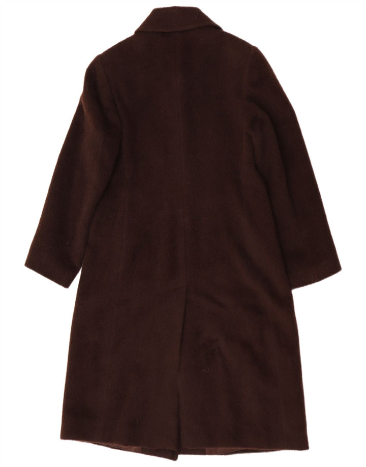 Sobretudo feminino vintage IT 48 XL lã marrom