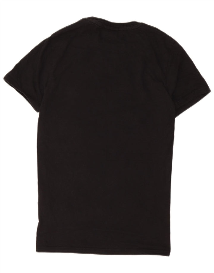 Camiseta gráfica masculina Superdry Top médio algodão preto