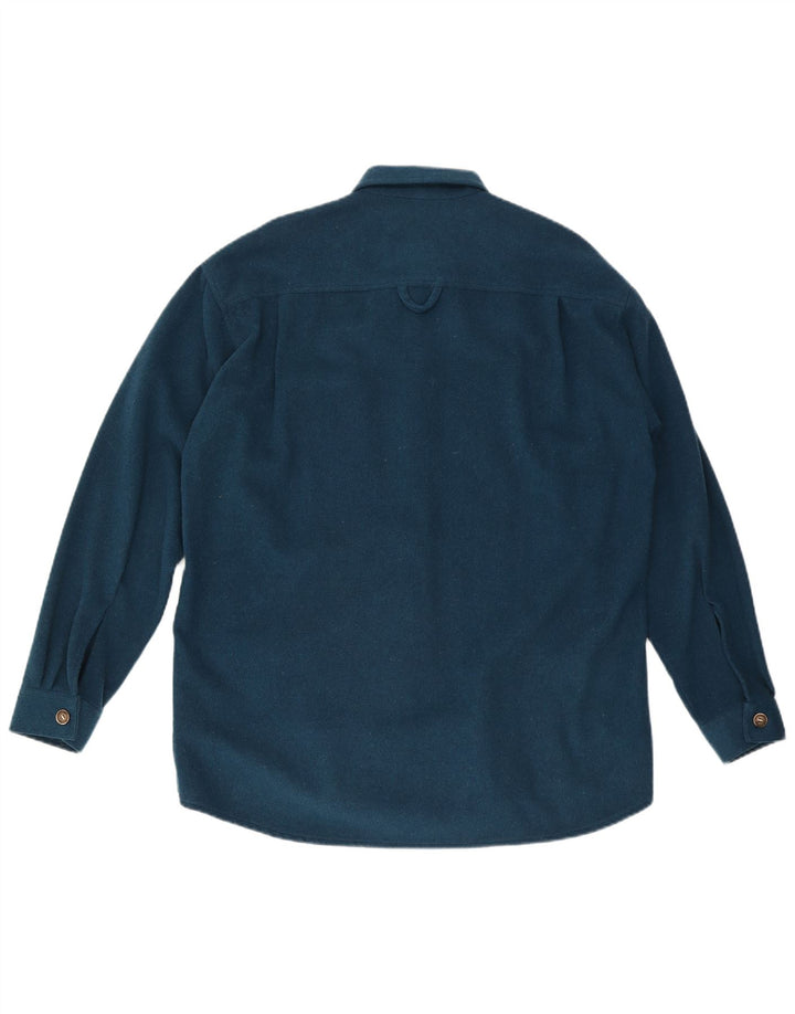 Camisa masculina Daniel Hechter de lã turquesa média