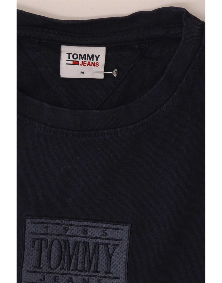 Tommy Hilfiger Camiseta masculina gráfica Top Médio Azul Marinho