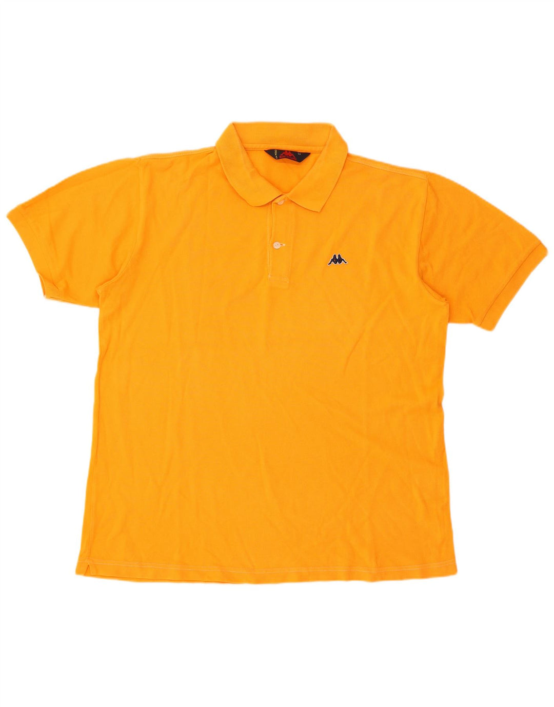 Camisa polo masculina regular de manga curta Kappa grande algodão laranja