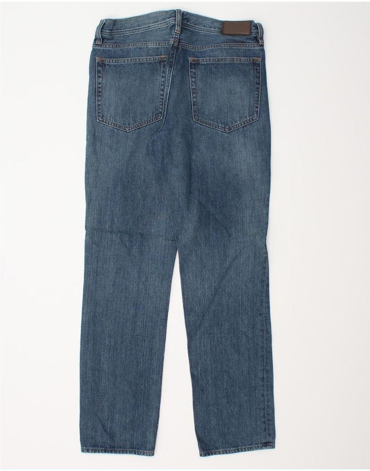 J. CREW Masculino The Sutton Straight Jeans W30 L30 Azul Algodão