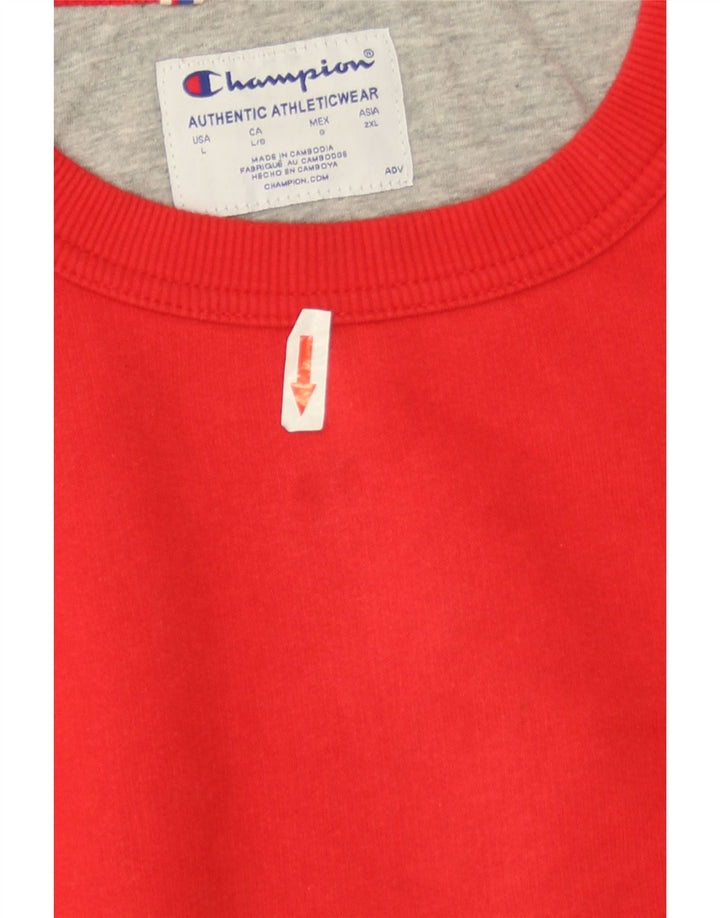 Champion moletom masculino jumper grande vermelho