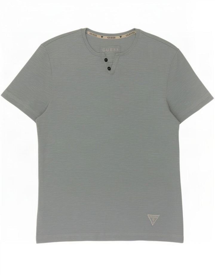 Camiseta masculina Guess XS azul manchada
