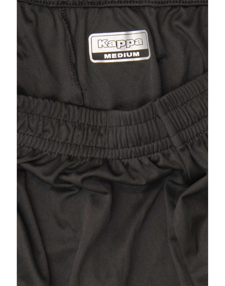 Shorts esportivos masculinos Kappa médio preto