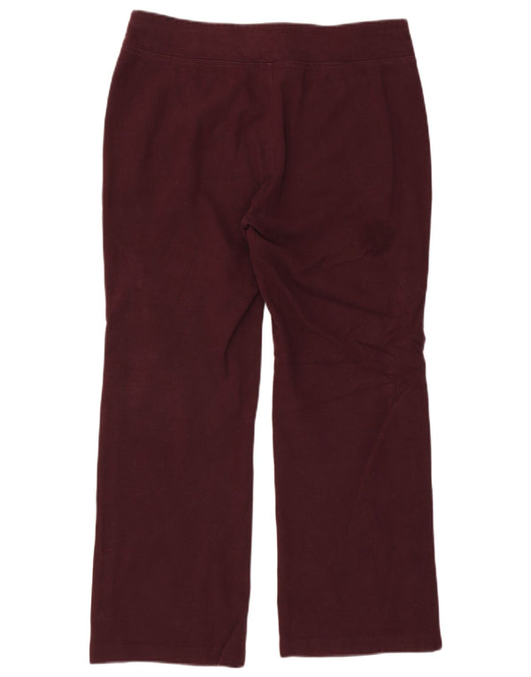 Calça esportiva feminina Dkny UK 14 bloco colorido médio Borgonha