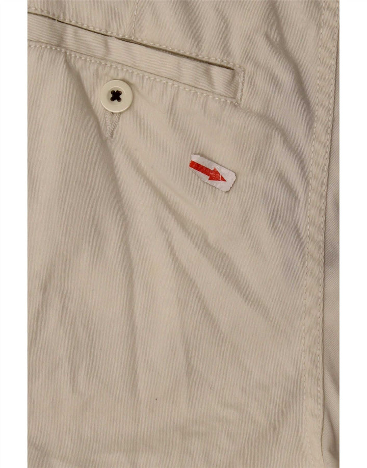 Shorts Chino feminino Tommy Hilfiger W28 algodão bege médio