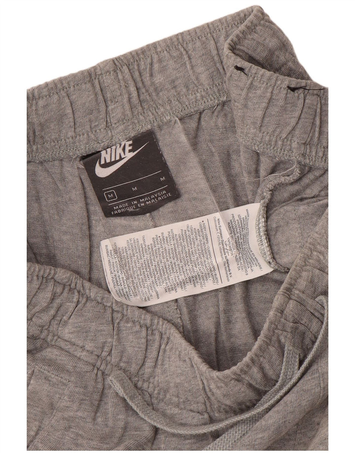 Shorts esportivos masculinos Nike médio cinza algodão