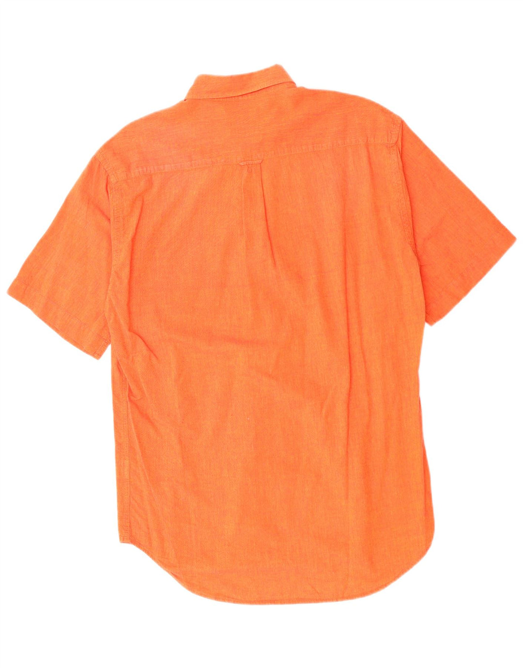 Camisa masculina de manga curta Boggi algodão laranja médio
