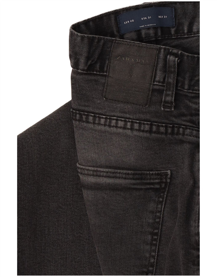 Zara Jeans Skinny Masculino EU 40 Médio W31 L32 Cinza