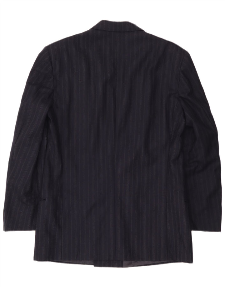Jaqueta Blazer Masculina Giorgio Armani UK 38 Médio Azul Marinho Risca de Giz