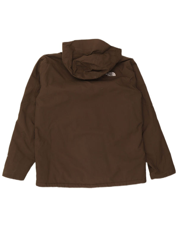 Jaqueta corta-vento masculina com capuz The North Face UK 40 poliéster cáqui grande