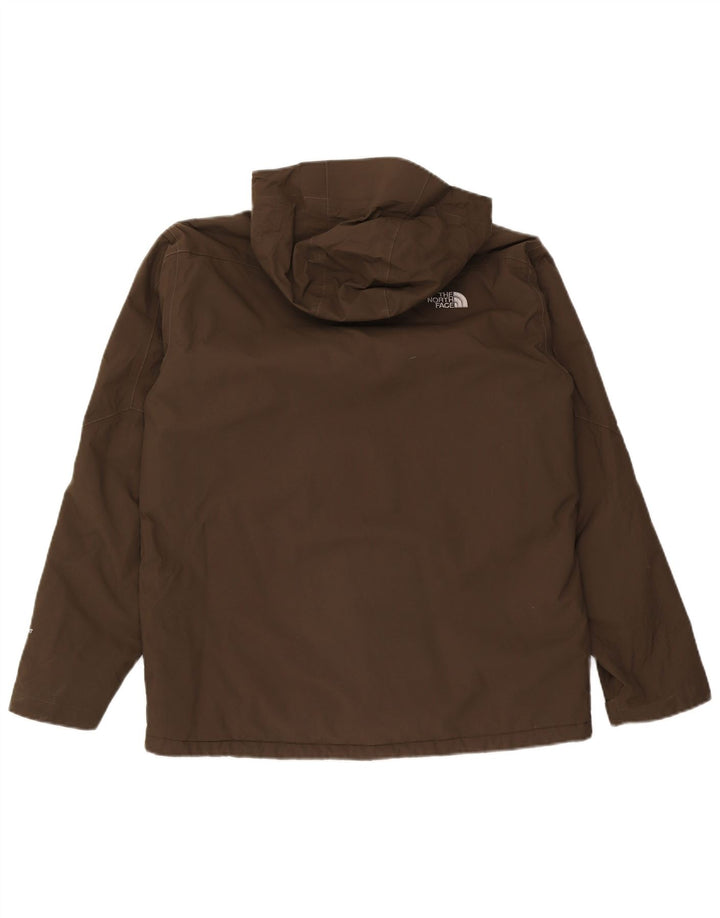 Jaqueta corta-vento masculina com capuz The North Face UK 40 poliéster cáqui grande