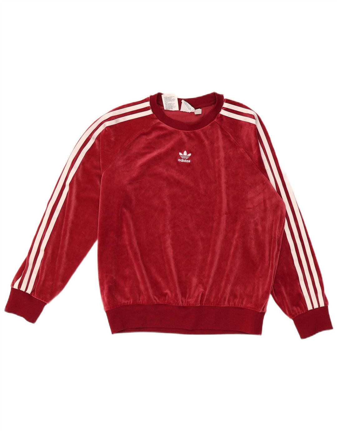 Adidas Meninas Loose Fit Moletom Jumper 12-13 Anos Borgonha Poliéster