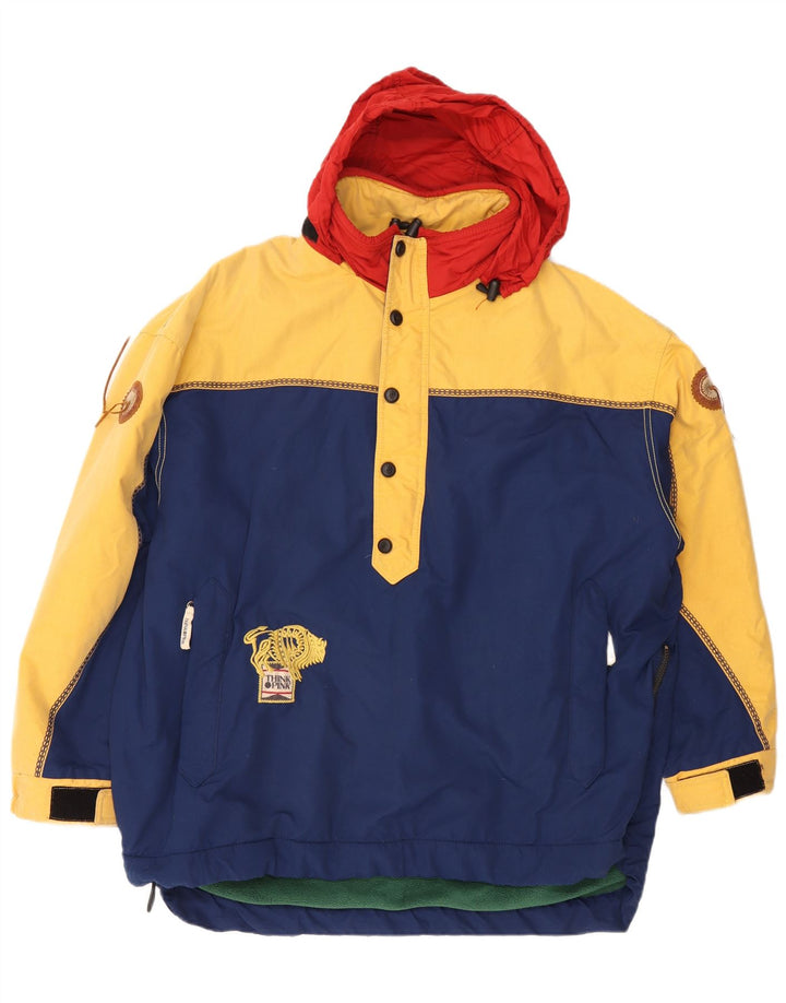 Jaqueta Anorak Masculina Think Pink Loose Fit Graphic Reino Unido 40 Grande Azul Marinho