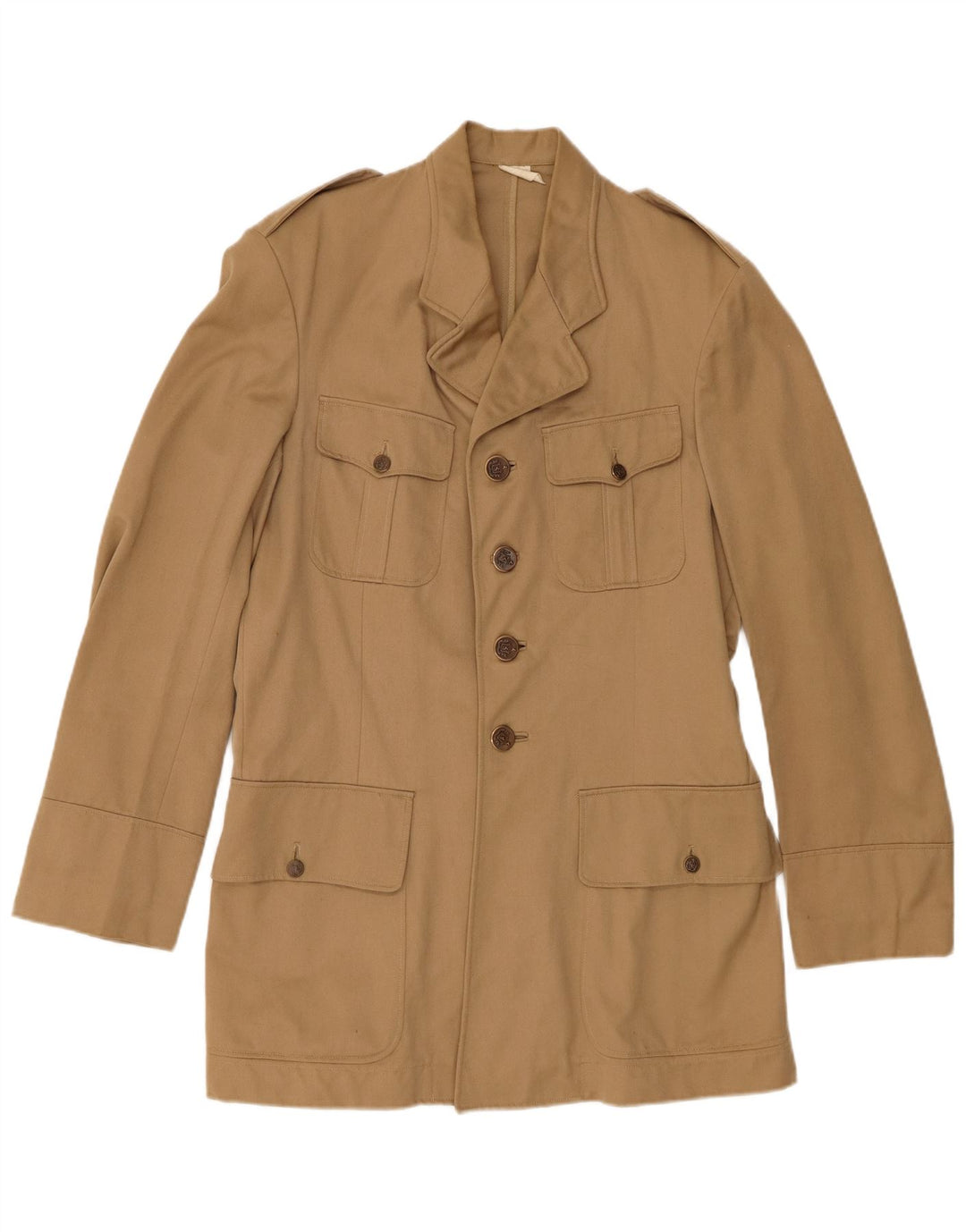 Jaqueta militar masculina vintage IT 44 XS bege