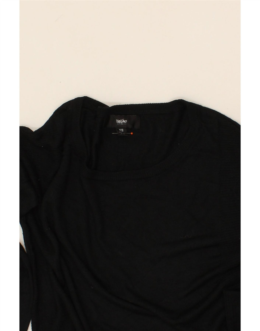 MOSSIMO Womens Boat Neck Jumper Sweater UK 6 XS Black Cotton Vintage Mossimo and Second-Hand Mossimo from Messina Hembry 