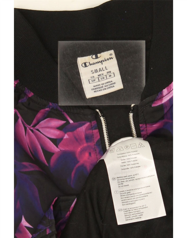 Jaqueta feminina Champion UK 10 poliéster floral roxo pequeno
