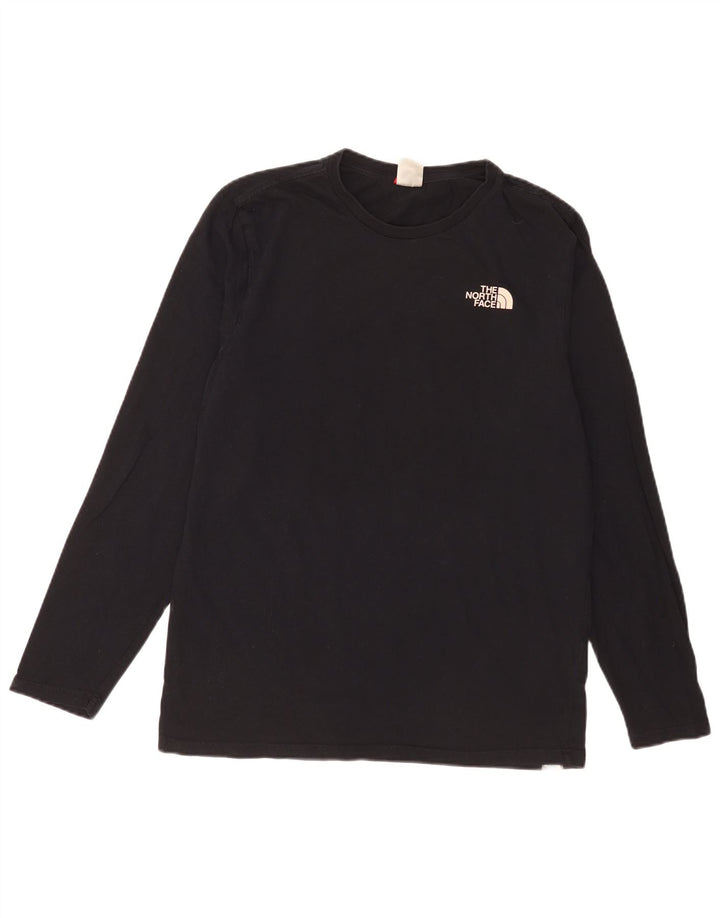 Top gráfico masculino The North Face manga comprida algodão preto médio