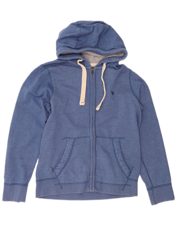 Fat Face Mens Zip Hoodie Sweater Medium Blue Cotton