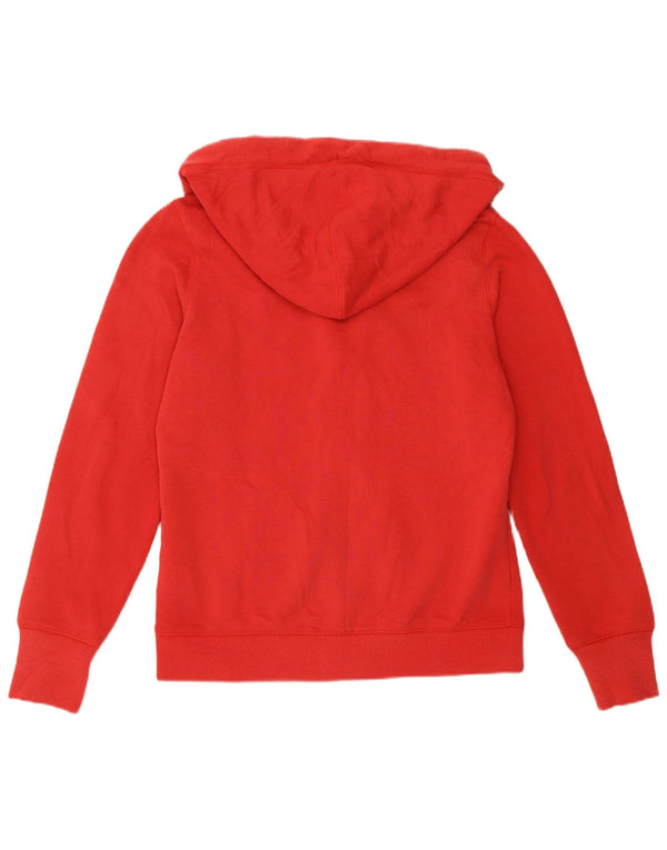 Suéter feminino Superdry com capuz e zíper gráfico UK 14 grande algodão vermelho