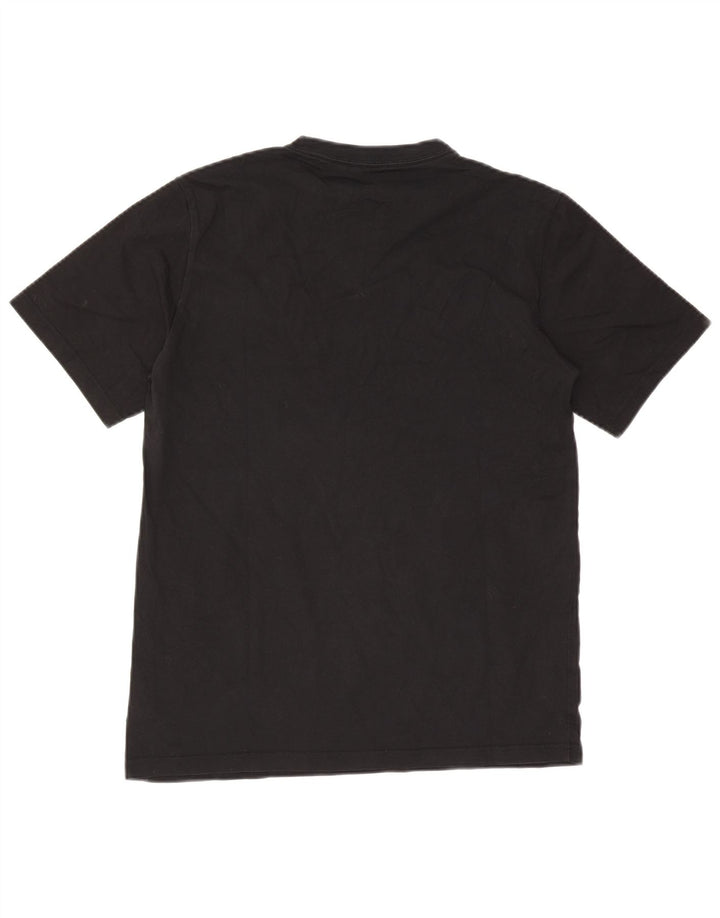 Converse Mens Graphic T-Shirt Top Médio Algodão Preto