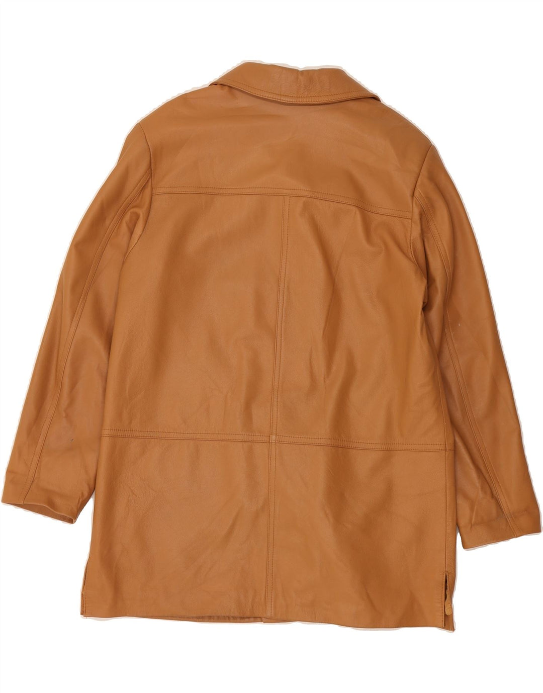 VINTAGE Womens Leather Jacket IT 48 XL Brown Leather Vintage Vintage and Second-Hand Vintage from Messina Hembry 