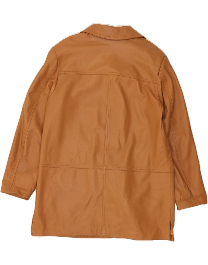 VINTAGE Womens Leather Jacket IT 48 XL Brown Leather Vintage Vintage and Second-Hand Vintage from Messina Hembry 