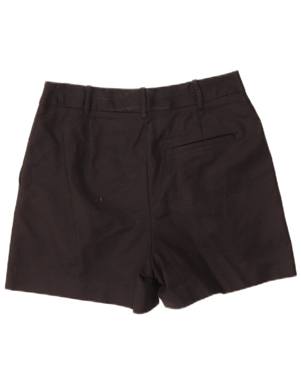 Zara Shorts Chino Feminino Pegged Médio W28 Algodão Preto