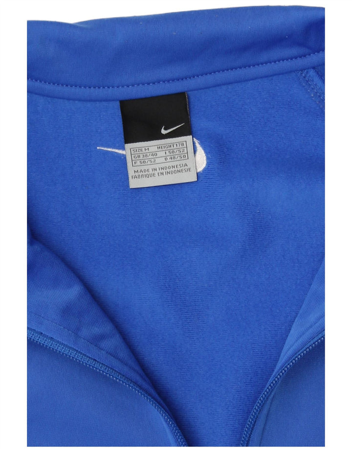 Nike Mens Tracksuit Top Jacket UK 38/40 Médio Azul Colourblock Poliéster