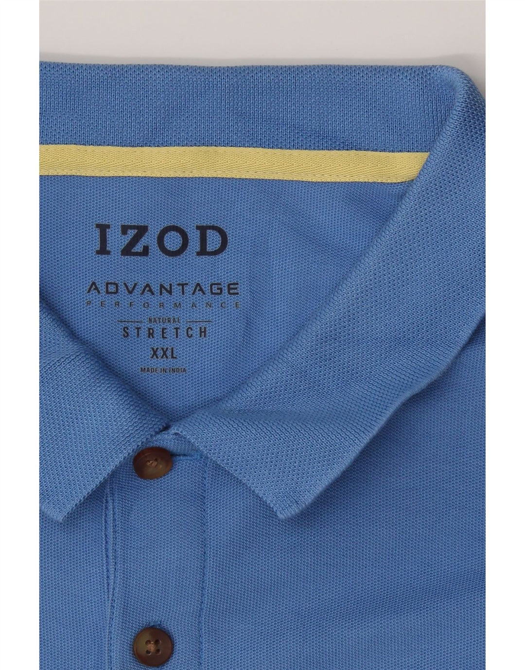 IZOD Mens Polo Shirt 2XL Blue Cotton Vintage Izod and Second-Hand Izod from Messina Hembry 