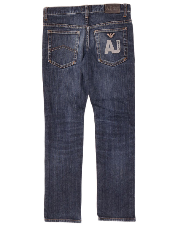 Armani Girls Slim Jeans 9-10 anos W26 L25 Azul Algodão