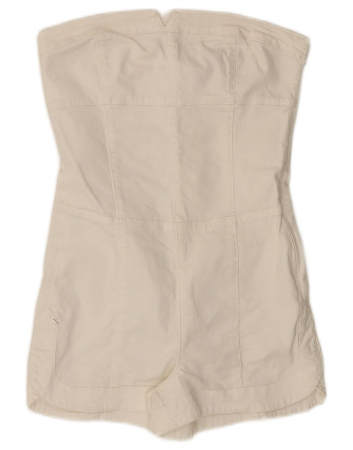 Macacão feminino jeans sem alças GUESS UK 6 XS branco