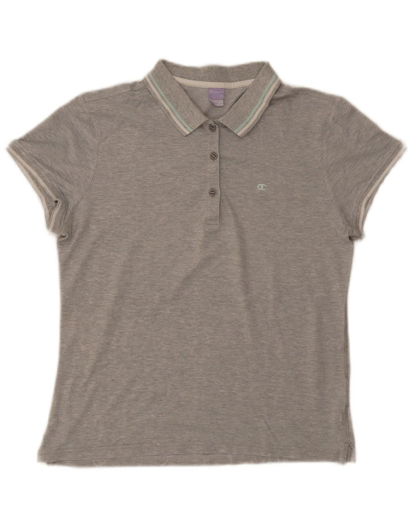 Camisa polo feminina Champion Heritage Fit XL cinza