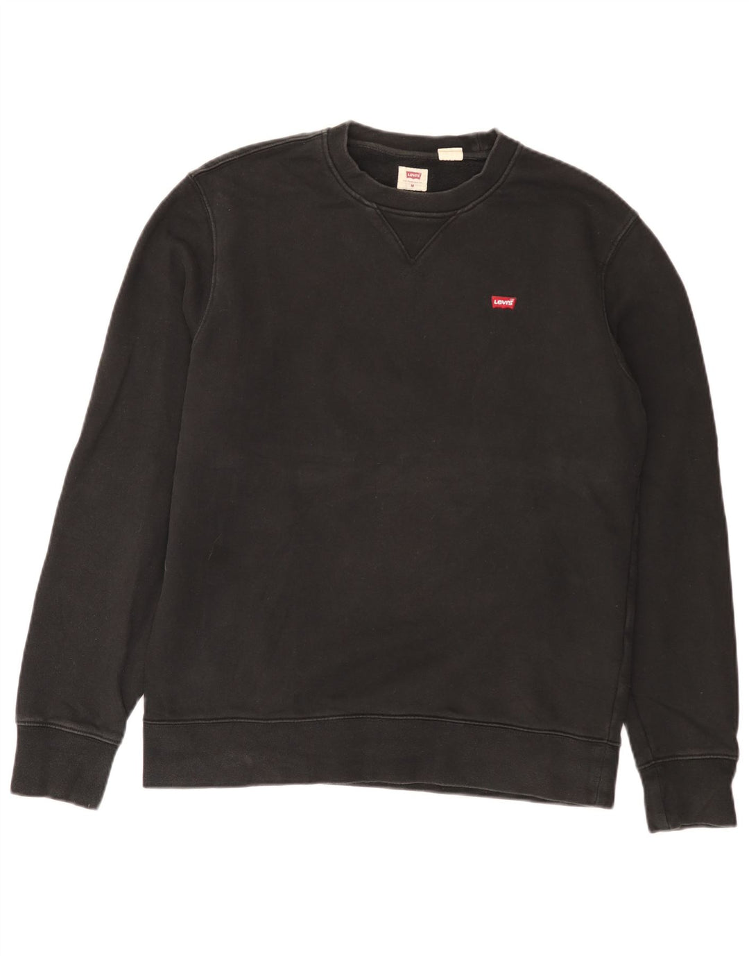 Levi's moletom masculino padrão jumper médio preto algodão