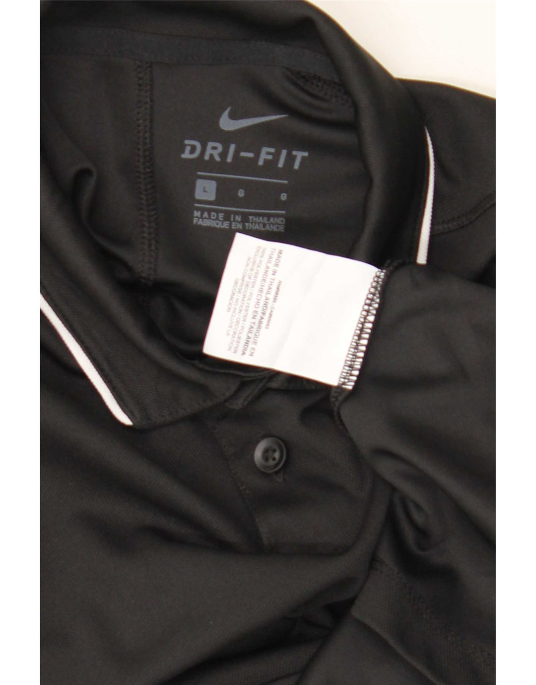 Camisa polo Nike Boys Dri Fit 12-13 anos grande poliéster preto