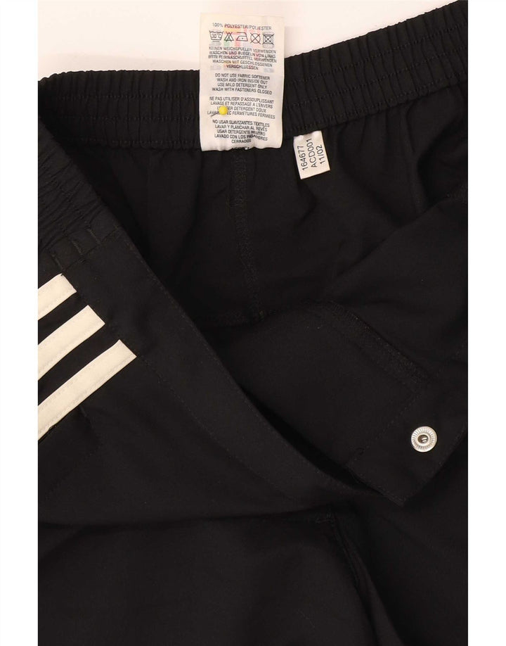 Adidas Womens Climalite Casual Shorts UK 12 Médio W28 Poliéster Preto