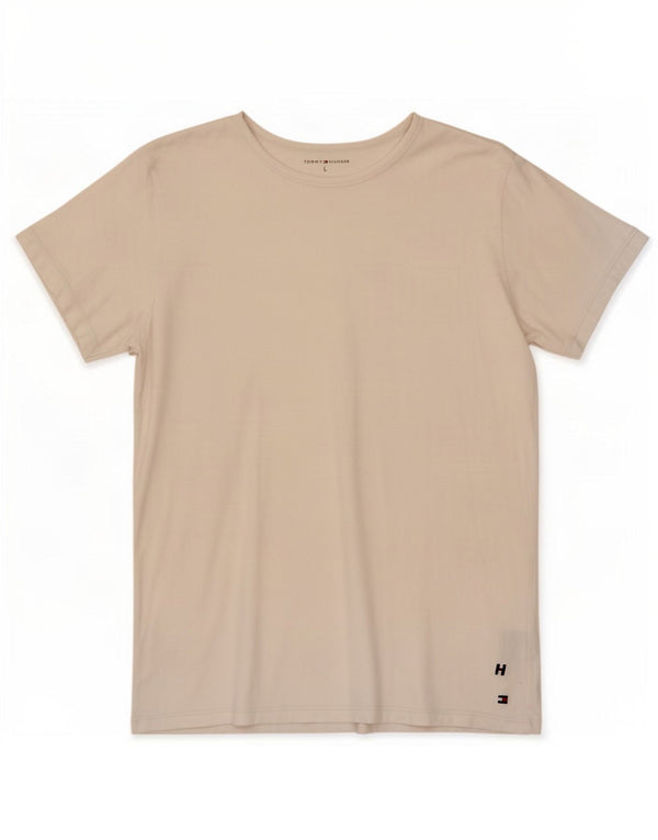 Camiseta feminina Tommy Hilfiger UK 14 grande algodão branco