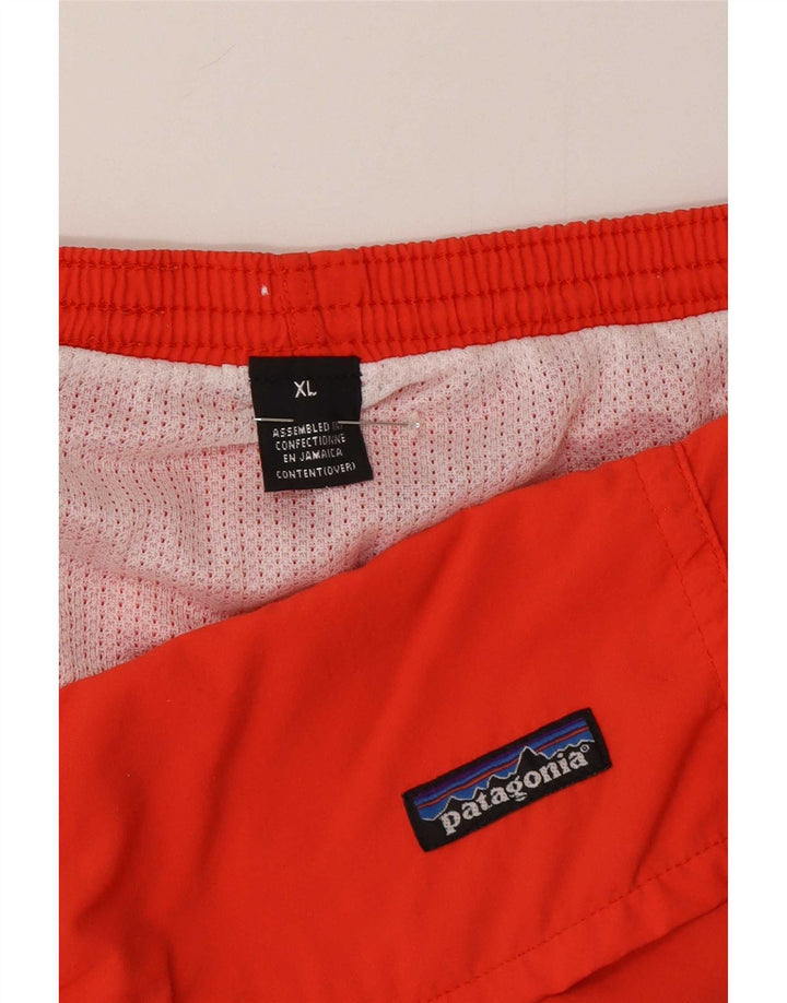 Shorts de natação masculino Patagonia XL laranja nylon