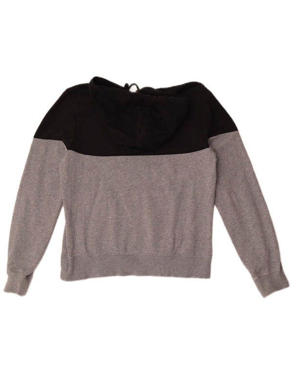 Jumper gráfico com capuz Nike Boys 10-11 anos médio preto colorblock algodão