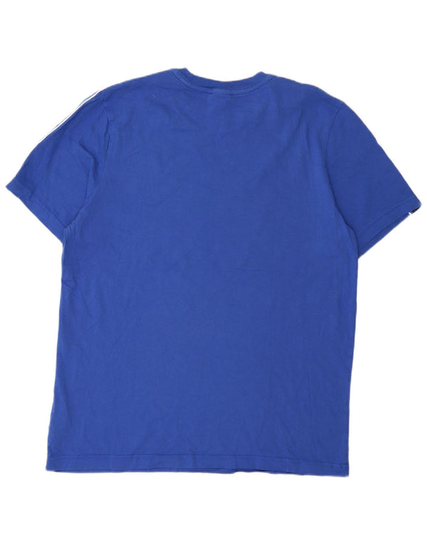 Camiseta Nike masculina gráfica top grande azul colorblock algodão