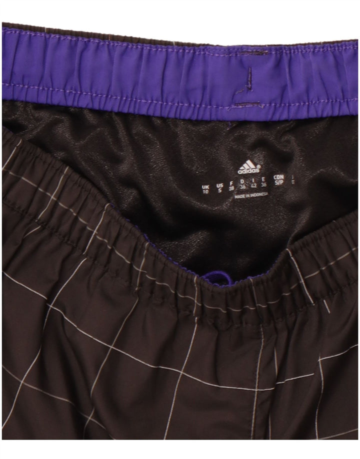 Shorts esportivo feminino adidas UK 10 pequeno xadrez preto