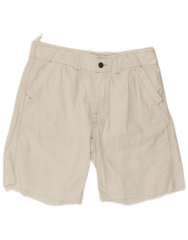 Murphy & Nye Mens Chino Shorts Grande W34 Algodão Branco
