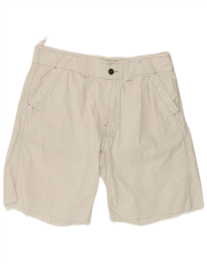 Murphy & Nye Mens Chino Shorts Grande W34 Algodão Branco