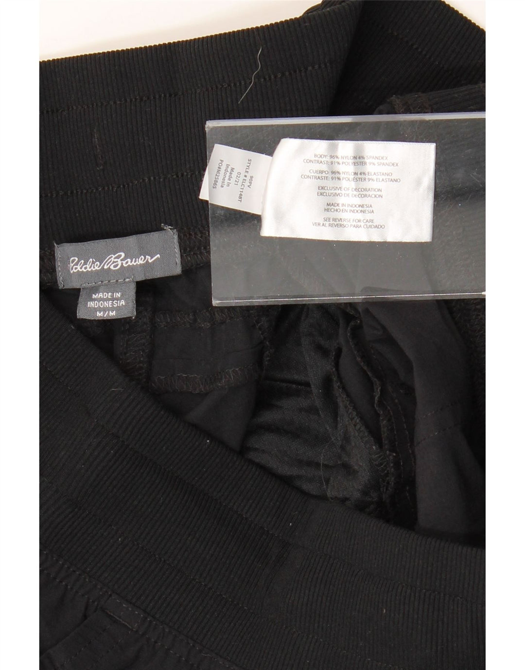 EDDIE BAUER Calça feminina reta cargo capri média W30 L22 preta
