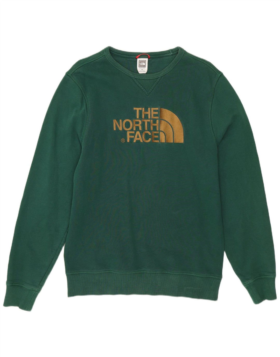 Suéter gráfico masculino The North Face algodão verde médio